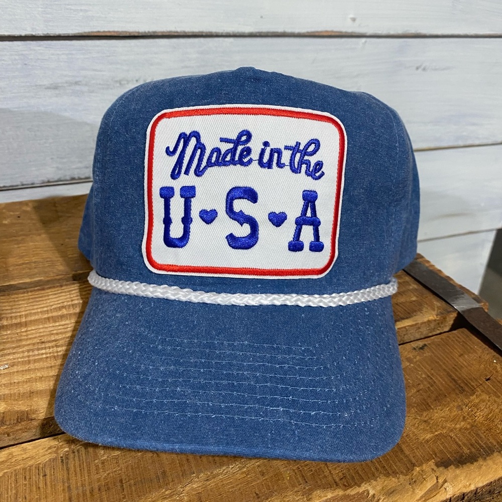 Blue 'Made in the USA' Cap